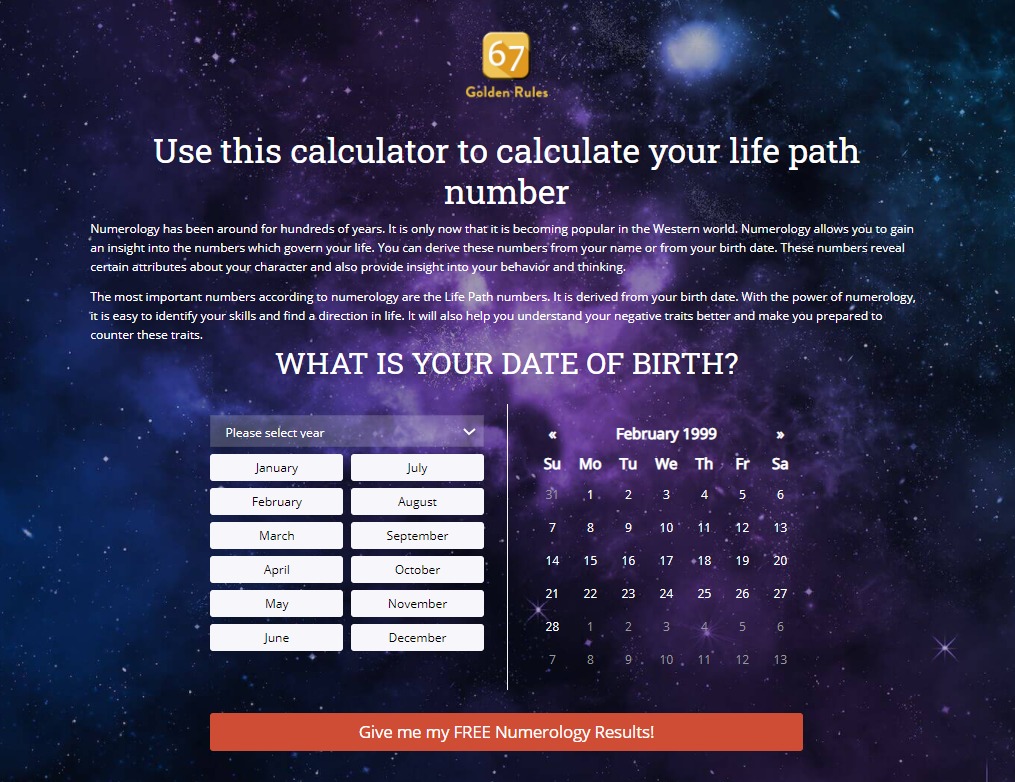 numerology calculator app